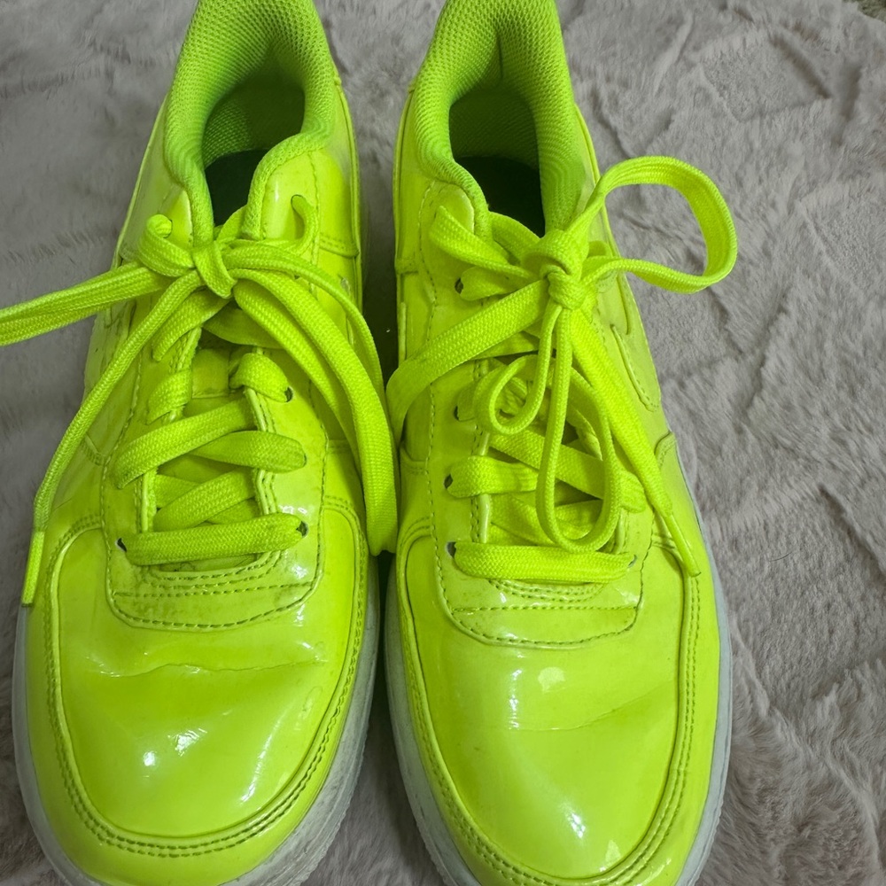 Nike Air Force Kids Sneakers in Bright Neon